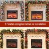 2.7M Christmas Rattan Wreath Ornament for Shopping Mall or Home Décor
