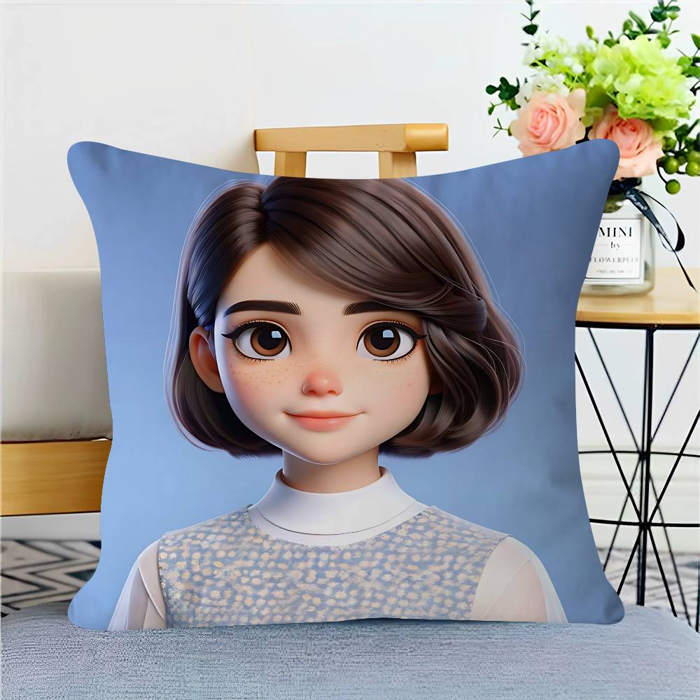 

Искусство 3D Подушка для лица Подарок Украшение для дома и офиса Подушка Спальня Диван Автомобильная наволочка 12x12Inch