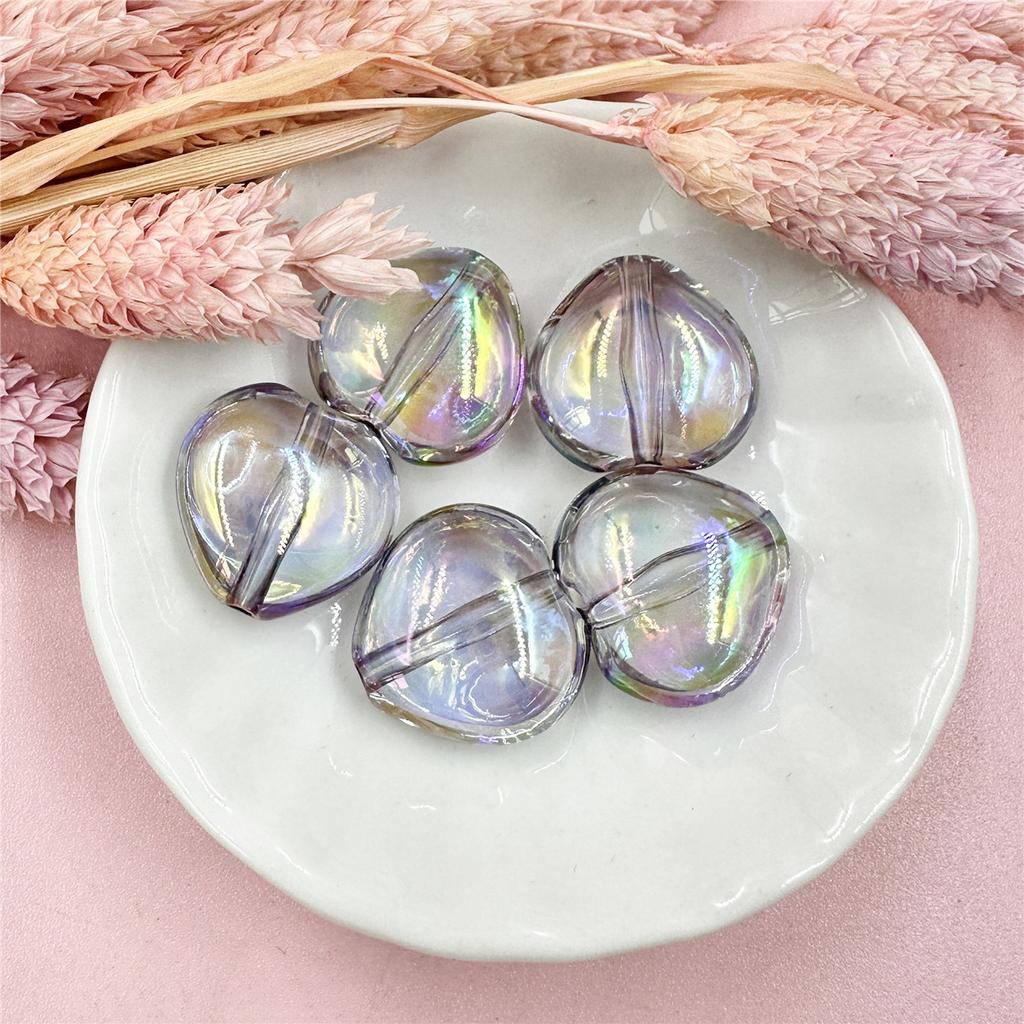 10Pcs 20*19mm For Bracelet Necklace Making Key Chain Peach Heart DIY Jewelry Accessories Acrylic Loose Beads Fashion