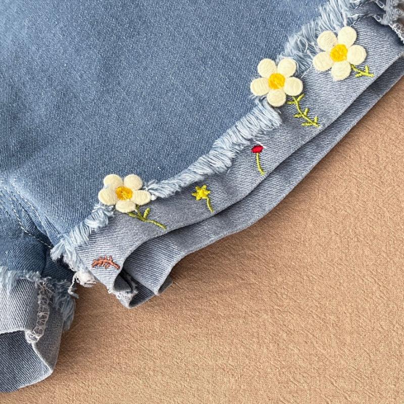 Mädchen Jeansshorts Koreanische Leichte Sommershorts für Kleinkind Mädchen Lässige Vielseitige Kinderkleidung Outdoor-Bekleidung