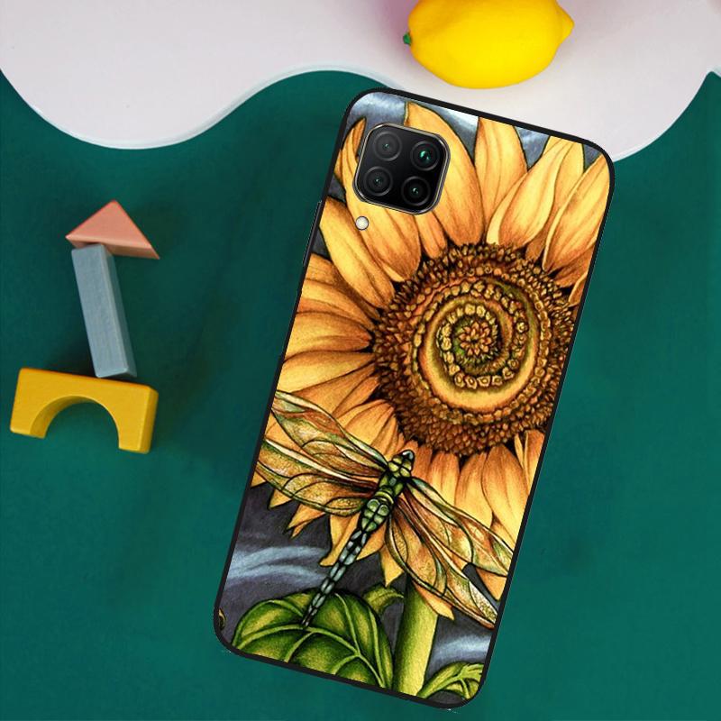 Luxury Dragonfly For Huawei Nova Y73 Y72 Y70 Y90 Y60 Y61 Y91 12s 12i 11i 8i 9 10 SE P40 Lite P30 P60 Pro Case