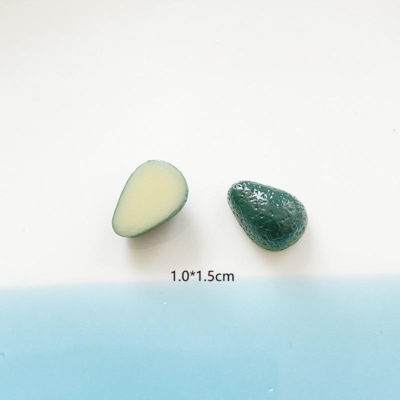 Avocado Cartoon Mini Diy Earrings Adornments Resinhandcrafted Creamy Cover Jelly