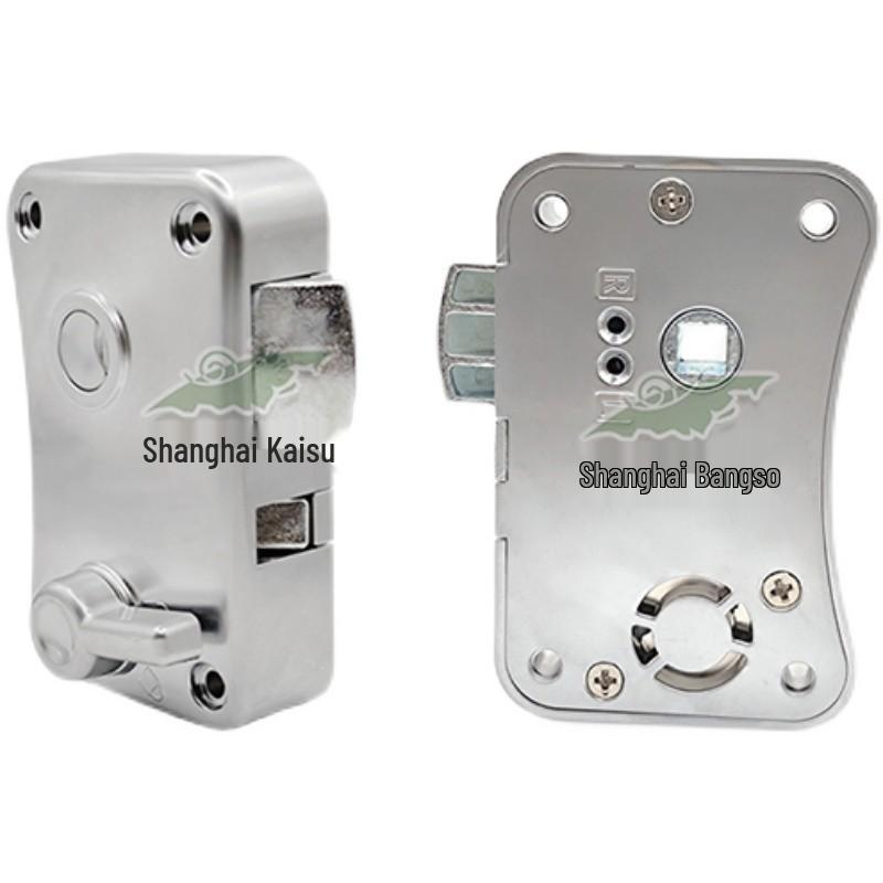 RV Double-Opening Bathroom Lock with Deadbolt for Travel Trailers - FC304-1