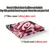 3pcs 3D Merry Christmas Theme Bedding Set, Pink Merry Christmas Alphabet Print Duvet Cover Set (1*Duvet Cover + 2*Pillowcases)