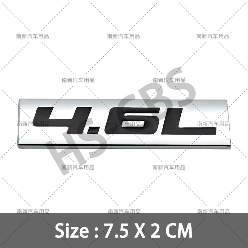 fsbn3 3D Metal 4.0L 4.6L 4.7L 5.0L 5.3L 5.7L Car Rear Trunk Emblem Badge For Jepp Dodge  Volvo Ford Cadillac Chevrolet  Honda Toyota