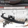 Toyota FJ Cruiser Prado Modified Trailer Tow Hook Tiger Head Bracket