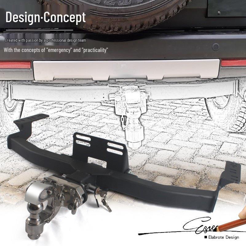 Toyota FJ Cruiser Prado Modified Trailer Tow Hook Tiger Head Bracket