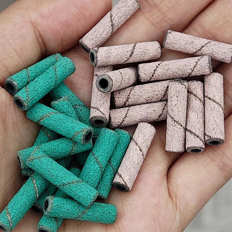 Sanding Cap Bands Electric Manicure Machine Nail Drill Bits Pedicure Caps Polish Gel Remover Cutters Nails Heads Files