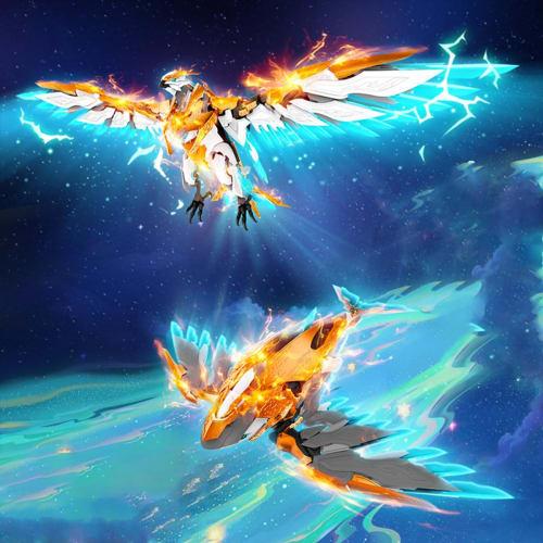 HiPlay Ink Mountain and Sea: Mountain and Sea Jing Divine Beast Series, Nine Heavenly Kunpeng MAS-01 Transformable Plastic Assembly Kit, Pre-Colored P