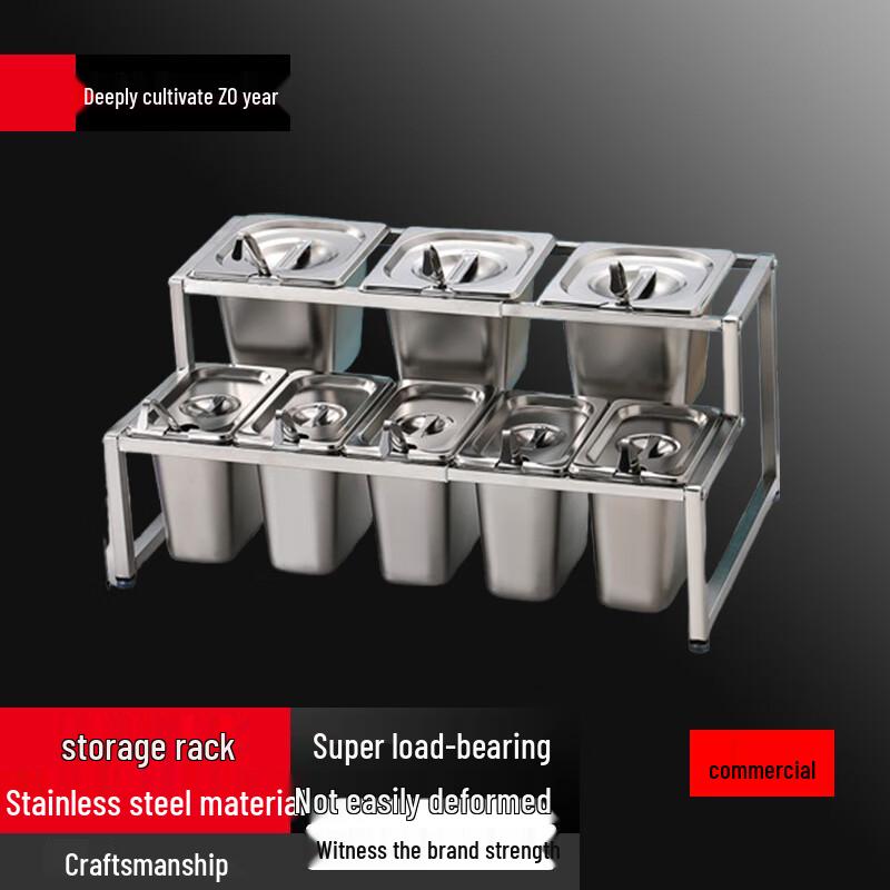 

Stainless Steel 3-Tier Desktop Counter Organizer