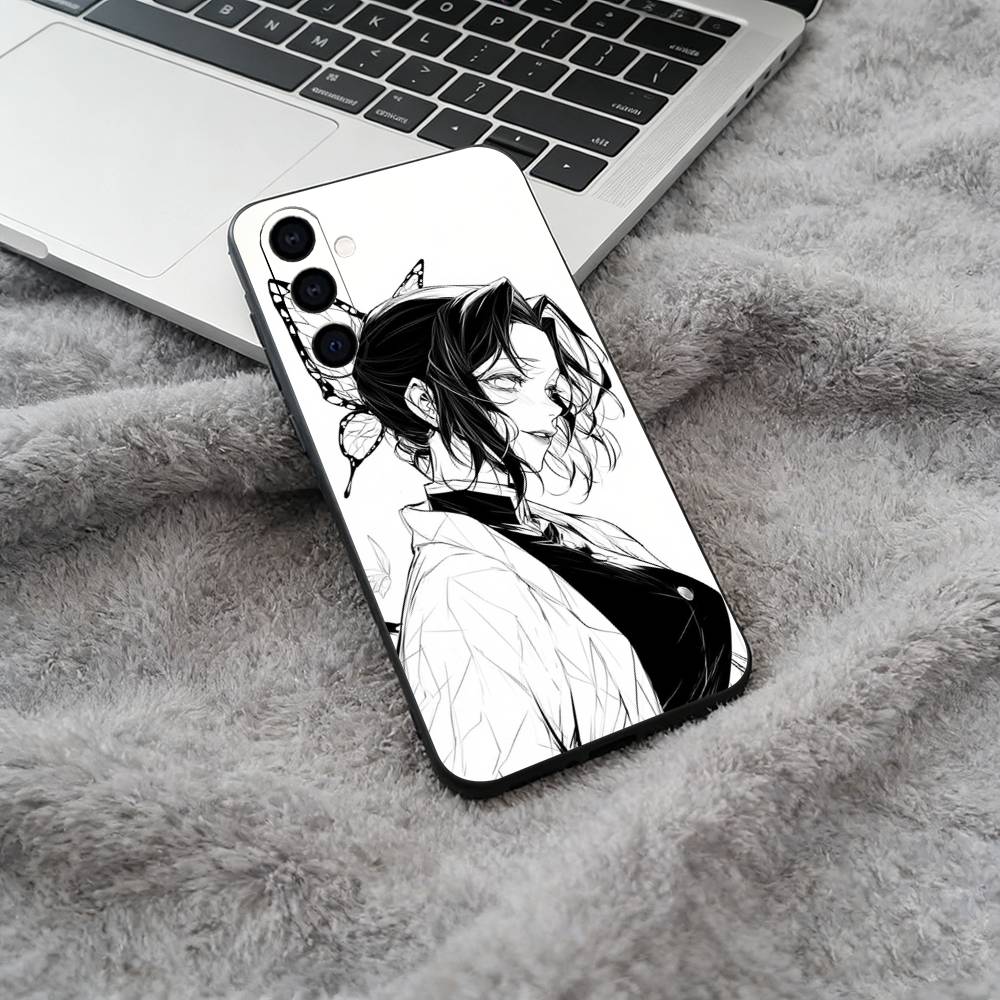 Popular Anime D-Demon Slaye Soft Silicone Phone Case for Samsung Galaxy A73/A71/A72/A70/A53/A52/A51 - Black