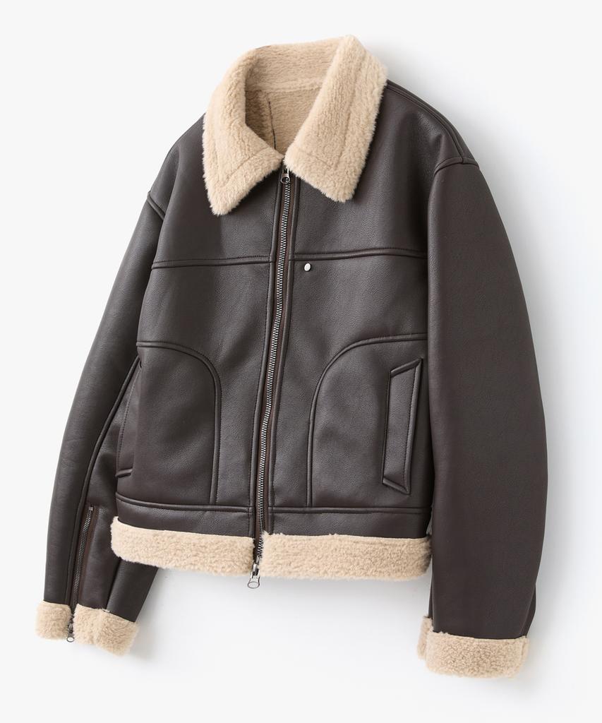 Cofwi Contour Warm Shearling Jacket Brown