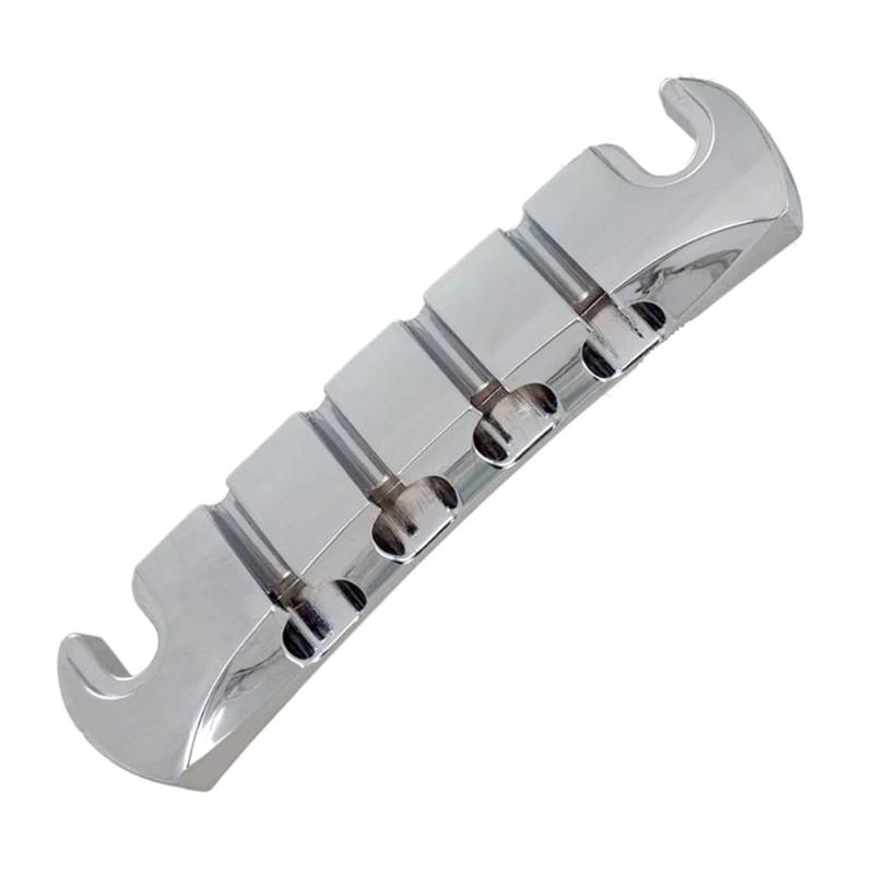 Guitar Roller Bridge with Studs,Allen Wrench Replacement Electric Guitar Part Accessory for LP Style 4-String Guitar