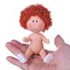 14 Cm Vinyl Action Figure with Curly Hair and Movable Limbs for Children