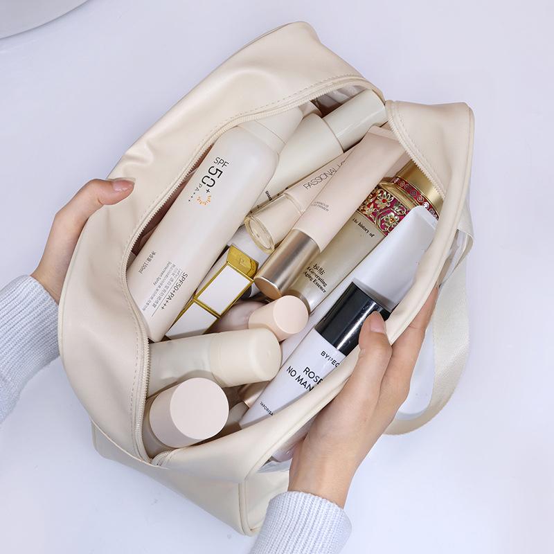 Waterproof Portable Make Up Bag Storage Cosmetic Bags For Women Translucent Travel Bag Make Up Storage Case Organizer