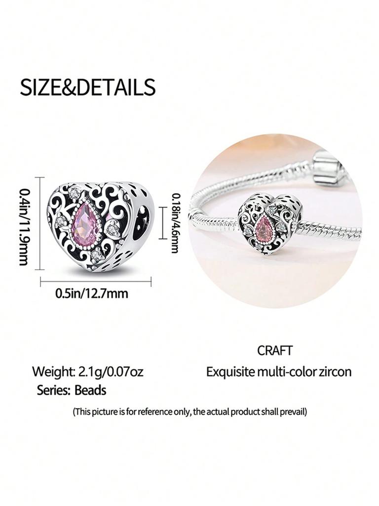 Charms Plata Copper Colors Valentine'S Day Love Crown Beads Charm Pendant For Original Bracelet For Women Diy Jewelry Love Gift