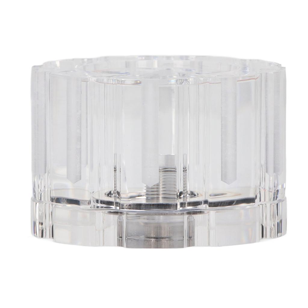 Screwdriver Storage Box 9 Holes 360 Degree Rotatable Tweezers Storage Base Slip Proof Acrylic Screwdriver Holder