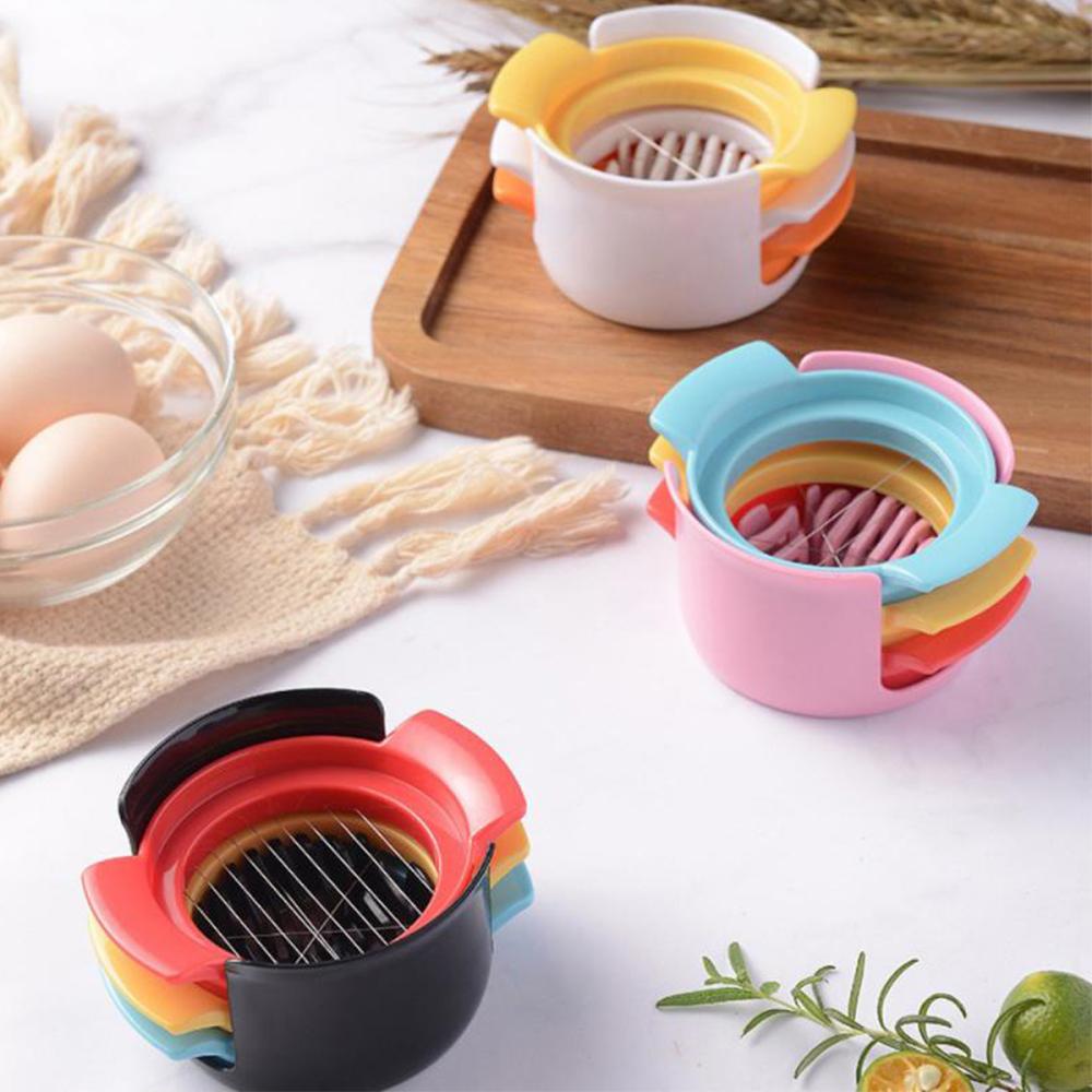 Egg Slicer 3 in 1 304 Stainless Steel Wires for Hard Boiled Eggs