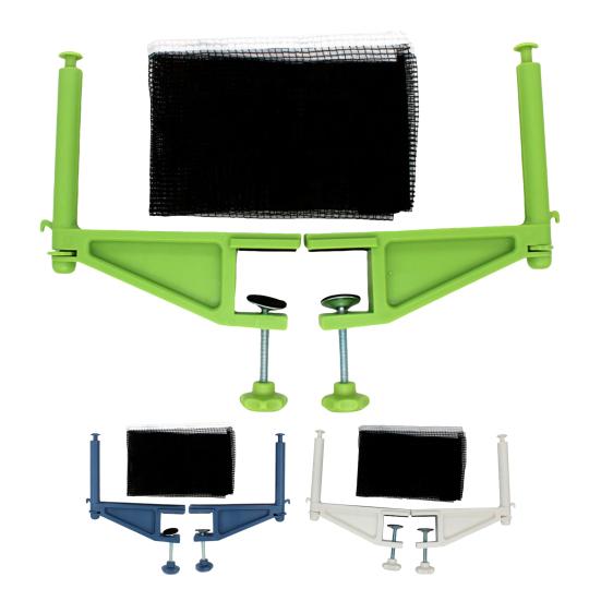 Table Tennis Net Set Professional Training Practice Ping Pong Net with Clamps Adjustable Table Tennis Net Clamp Post Set
