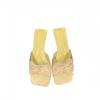 French Niche Bag Head Sandals Gentle Bow Pointed High Heels Lace Pure Desire Satin Stiletto Empty Shoes