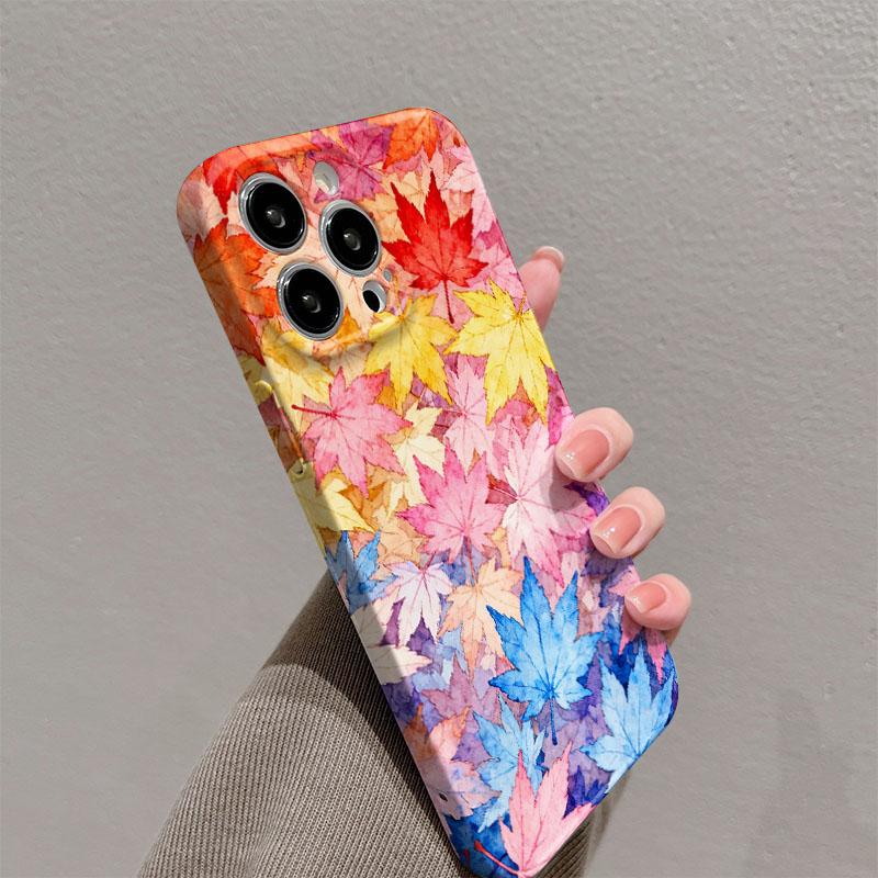 Coque de téléphone à motif feuilles d'érable pour Xiaomi Mi 15T 14T 13 12 12s 9 10 11 Poco C40 M5 X3 F4 NFC Pro 4G 5G Film Brillant Coque Rigide