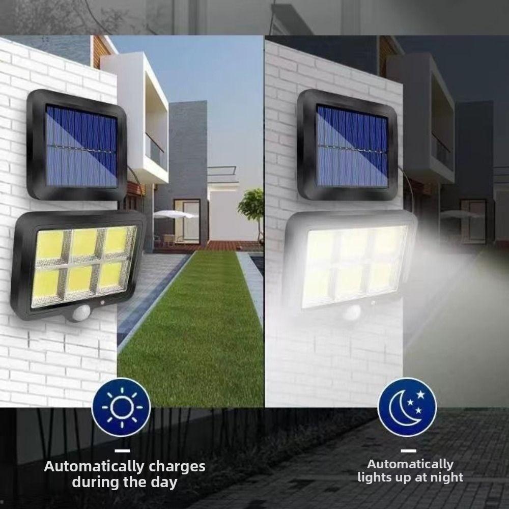 3 Mode Solar Wall Lamp Waterproof Rechargeable LED Garden Light Split Design Energy Saving Emergency Worklight Street Lighting