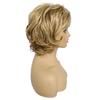 Synthetic Natural Blonde Wigs Short Bob Hair Daily Party Wig for Women Natural Wave Style Mommy Wig with Bangs Elegant Female