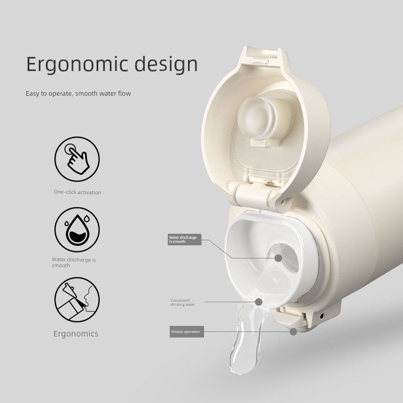 2025 New Model Large-Capacity Thermos Cup for Women, High-End Style for Men, Stainless Steel Water Cup for Students, Men's Cup for Brewing Tea