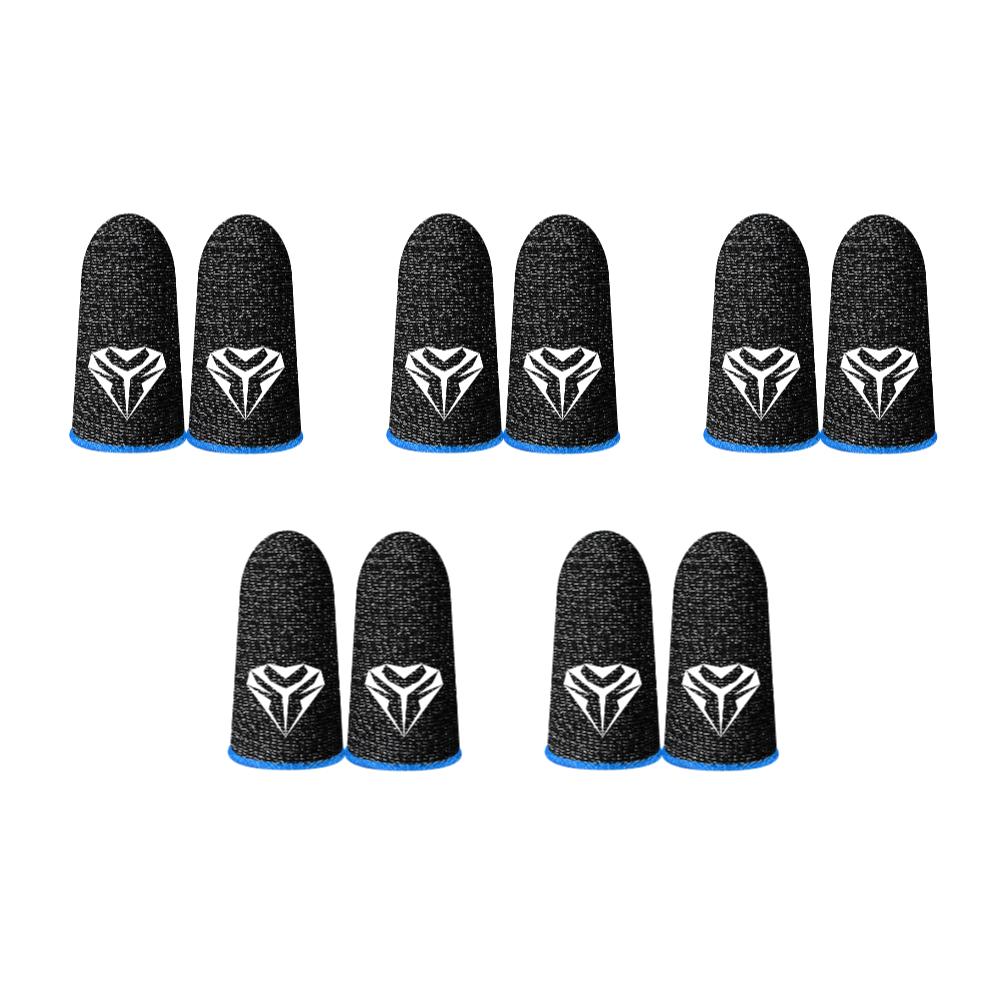 2-10Pcs Mobile Game Fingertip Gloves Sweatproof Anti-slip Touch Screen Finger Sleeve Breathable Gaming Fingertip Cover for Gamer