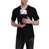 European and American Pure Cotton Thickened Kangaroo Father Kangaroo Mother Multi-functional T-shirt Long Sleeve