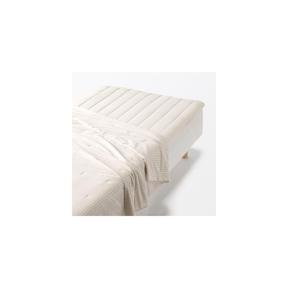 MUJI Cool Cotton Thin Quilt / Single 140 x 190cm - Ivory Stripe 76888055