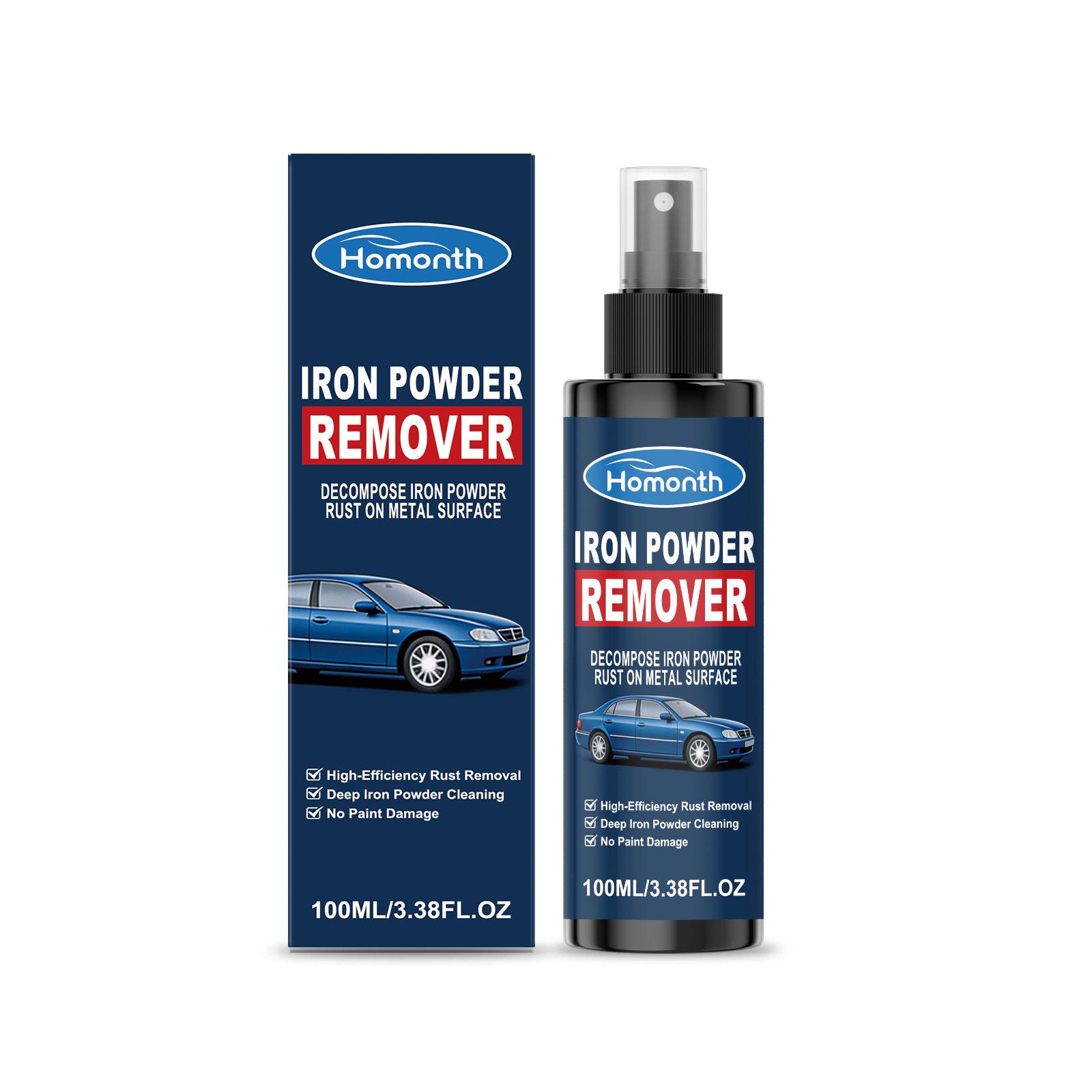 HOMONTH Iron Powder Cleaner: Rapidly Removes Rust Stains from Metal Surfaces & Wheel Hubs
