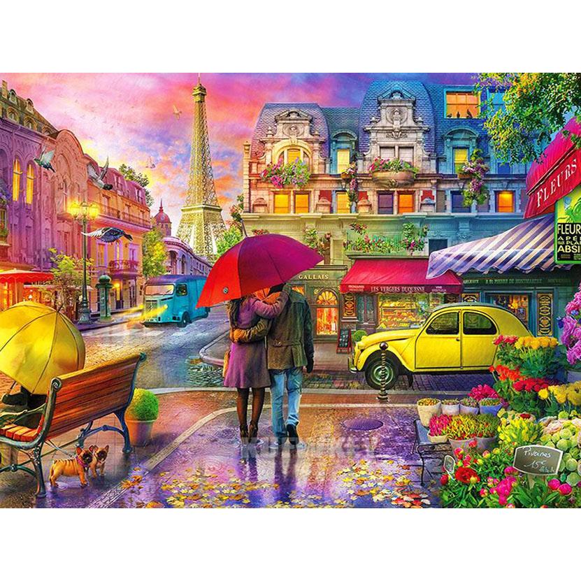 5D Diamond Painting Embroidery City Castle Rhinestone Picture DIY Diamond Painting Street Landscape Mosaic Kit Handmade Gift