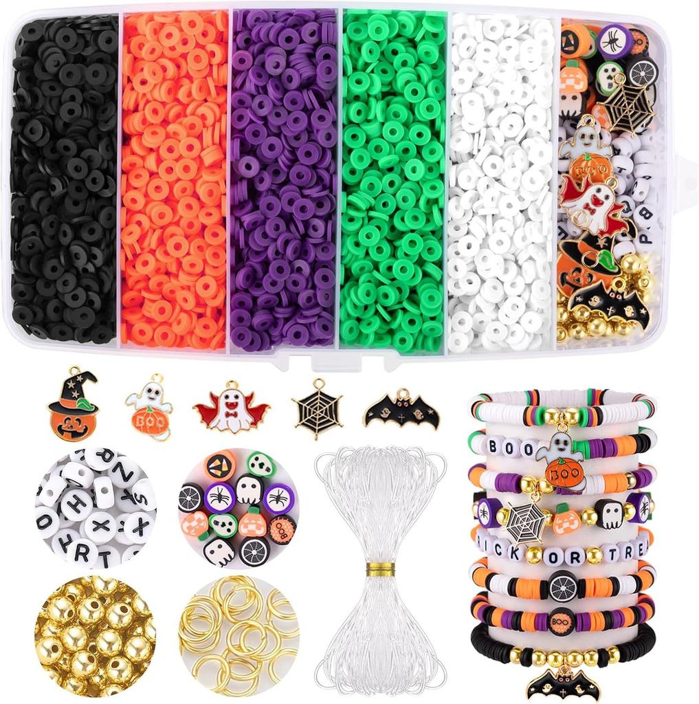 5100Pcs Clay Bead Soft Pottery Pieces, Friendship Bracelet Jewelry Making Kit, Diy Jewelry Accessories