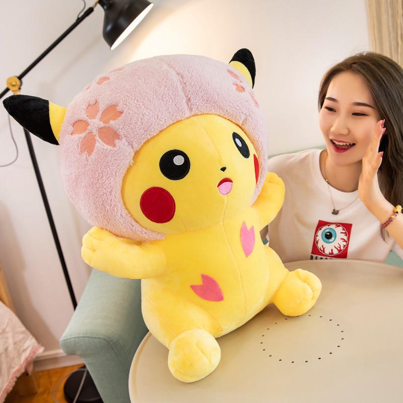Movie Sakura Pikachu Plush Toy Gift Holiday Present Doll Collectible
