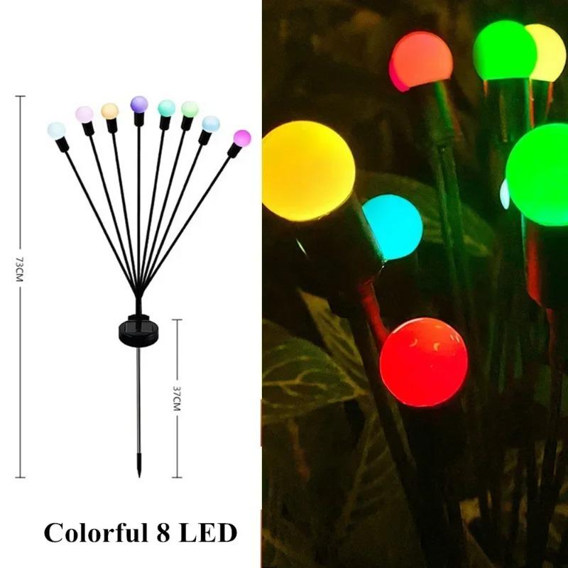 Christmas Decoration Solar Powered Firefly Lights Outdoor Waterproof Vibrant Garden Lights Upgraded for Wedding and Garden
