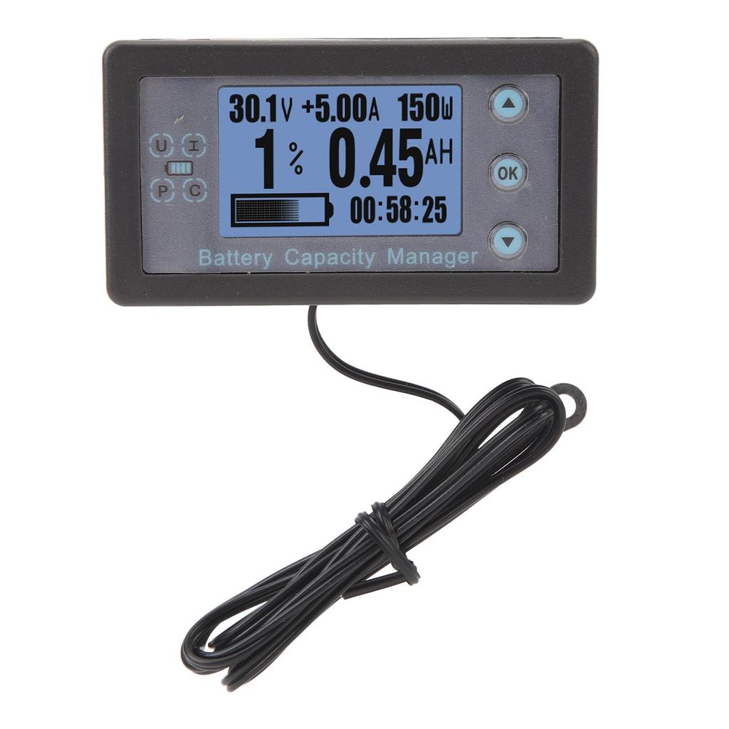 Bluetooth Batterieüberwachung VA9210 Spannung Strom Kapazität Messgerät Coulometer für Auto Wohnmobil 3 Meter geschirmtes Kabel 120V 100A