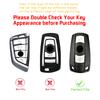 Styling Mouldings 3 Buttons TPU Flip Folding Key Fob Cover For BMW 1 3 5 Series E90 E92 E93 X5 X6 Z4 E90 Keyless Entry Key Fob C