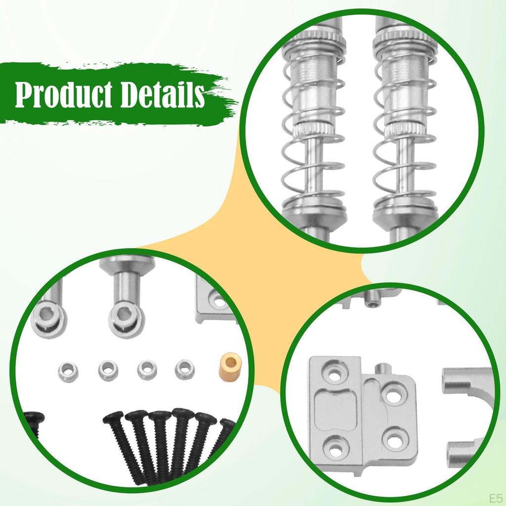 RC Metal Shock Absorber with Pull Rod Oil Filled Shocks DIY Accessories Easy To Install