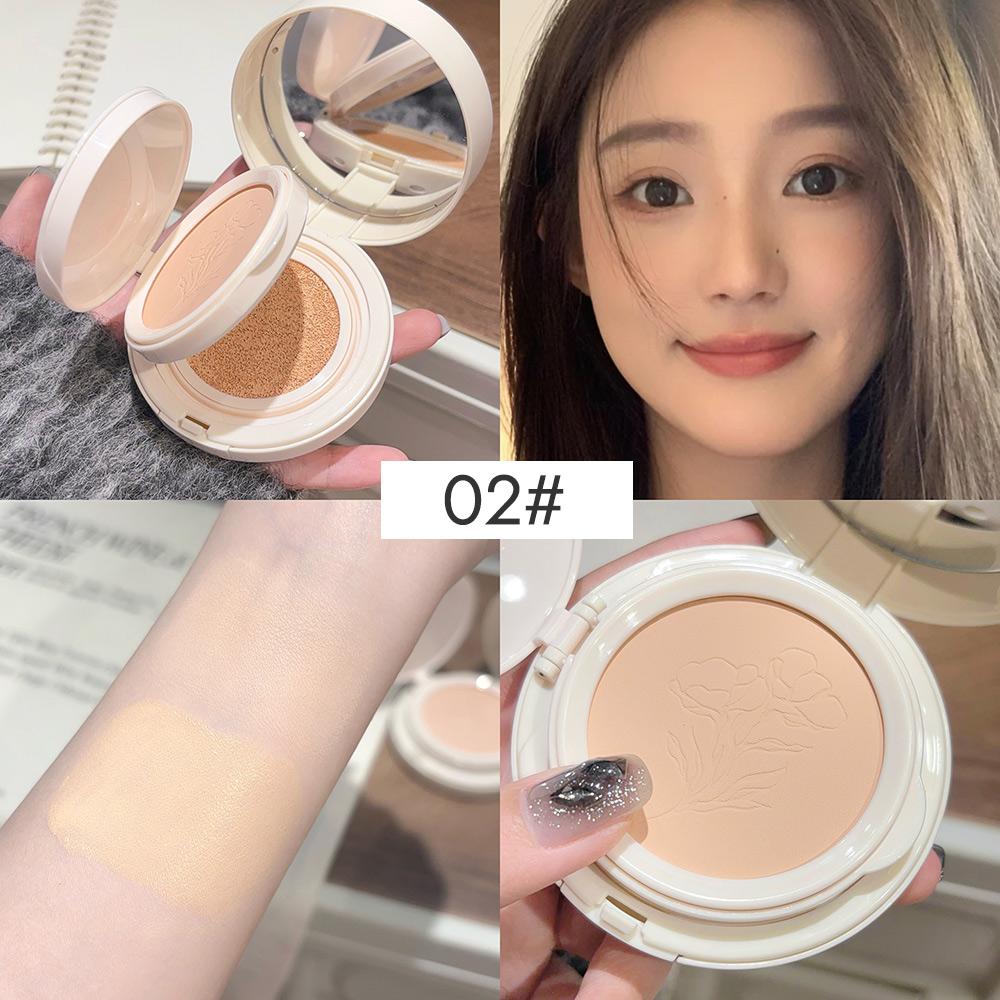 

2 в 1 двухслойная пудра-кушон Clear Natural Lasting Brightening Gege Bear Makeup Concealer Loose Powder Cushion Cream 02#