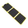 Foldable Solar Panel 30W Monocrystalline 3 Fold ETFE Ultra Thin Portable Solar Charger with 2 TYPE C Output for Phone Computer Fluorescent Yellow