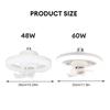 48W/60W Ceiling Fan With LED Lights E27 Remote Ceiling Lighting Bedroom Living Room Switch Control Home Lamps AC86-25V