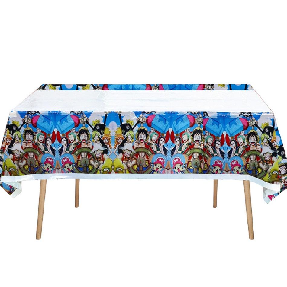 

One Piece Theme Birth Date Celebration Decoration Luffy Zoro Disposable Tableware Tablecloth Cup Board banner Celebration Supplies