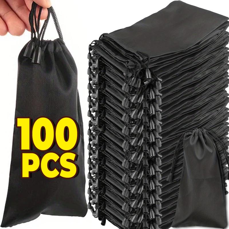 1-100pcs Portable Soft Cloth Waterproof Sunglasses Bag Microfiber Dust Storage Pouch Glasses Carry Bag Eyewear Case Container