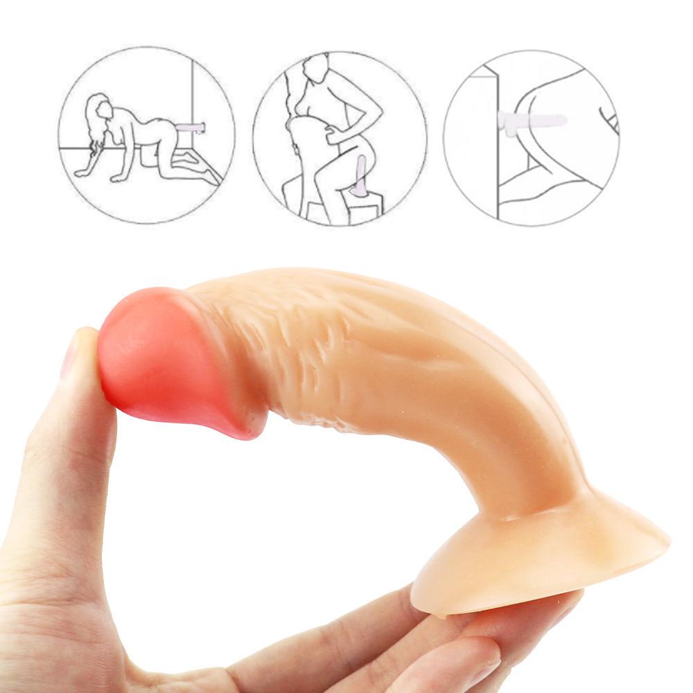 Okouzlující dildo realistické falešné péro se simulovanou přísavkou pro ženy, vzájemná masturbace, erotogenní sexuální hračky