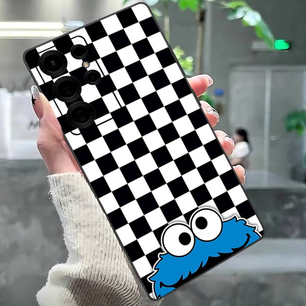 Sesame Street Cartoon Phone Case For Samsung S 24 Fe 25 Ultra Plus 20 Lite 21 30 22 23 24 22 Ultra 5G Fundas Samsung S20 lite 5G