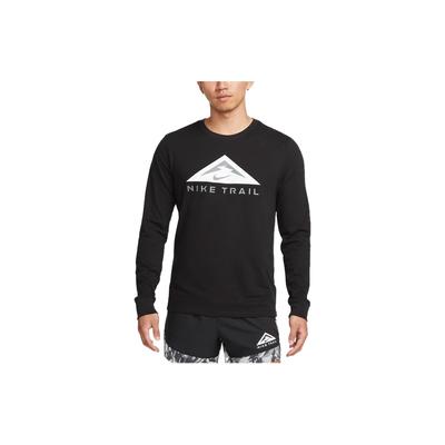 Logo Print Crew Neck Long Sleeve T-Shirt Men Tops Black DV9382-010