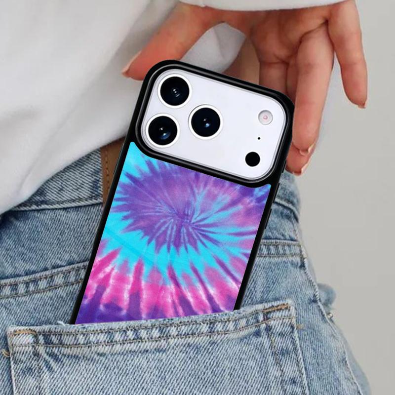 Colorful Tie Dye Rainbow Hippie Art Phone Case for iPhone 16e 15 14 13 12 17 Pro Max Plus Air 17pro Cover Coque