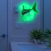 Marine Animals Creative Self-adhesive Wall Decal For Bathroom Waterproof Luminous Decals Home Decor Luminous Toilet Sticker