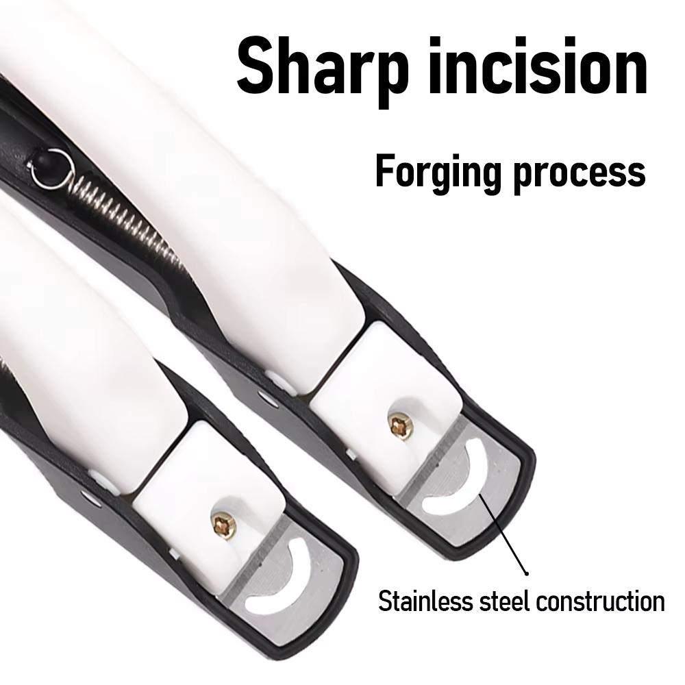 Nail Clipper U Shaped Acrylic Fake Nail Scissors Nail Tip Edge Cutter Trimmer Manicure with Sizer Precise Cutting Tools